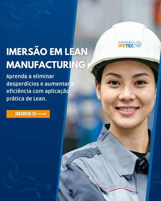 Curso de Imersão em Lean Manufacturing IPETEC (Banner Mobile)