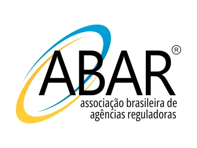 a logo with blue and yellow rings