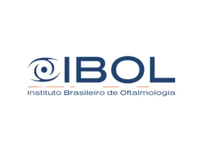 a logo with blue and orange text