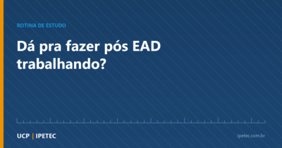 Dá pra fazer pós EAD trabalhando?